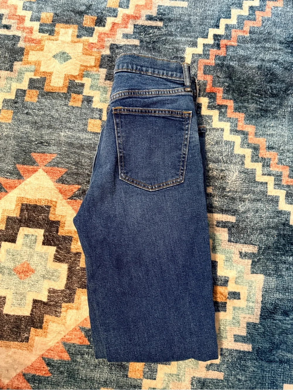 Old Navy Dark Blue Kids Straight-Leg Jeans